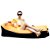 Inflatable Lounger Air Sofa Chair with U-shape neck pillow and handy storage bag for Camping&Hiking & Swimming pool to use as mattress (outdoor&indoor)